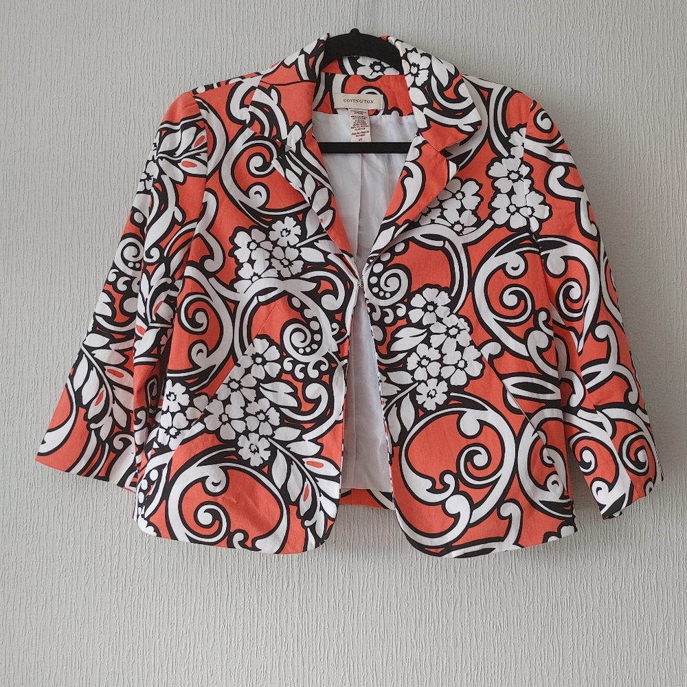 Covington Floral Blazer Jacket Size S